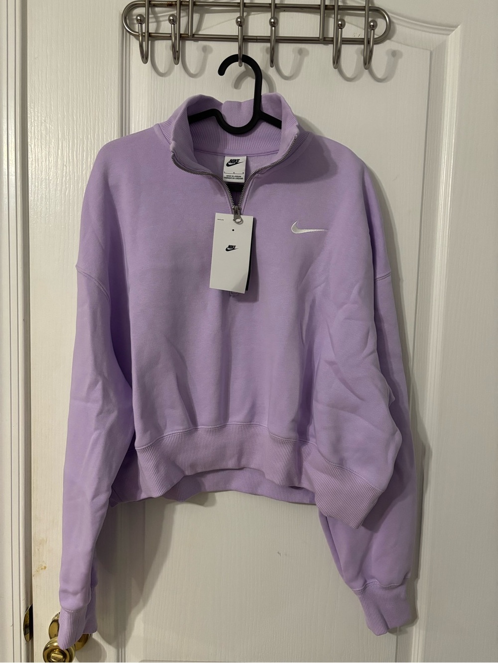 Nike Lavender Half-Zip Pullover Sweatshirt